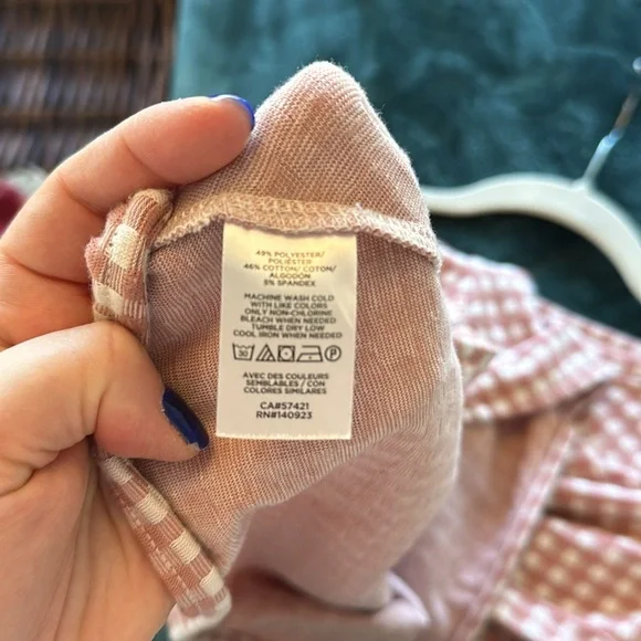 Lou and Grey Gingham Tie Front Top - Picture 7 of 7